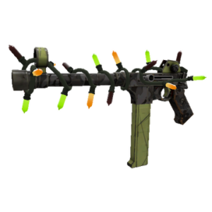 Strange Unusual Festivized Professional Killstreak Woodsy Widowmaker SMG (Field-Tested)