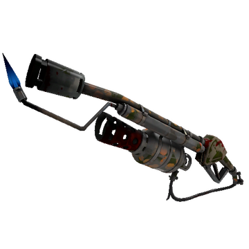 Strange Unusual Gourdy Green Flame Thrower (Battle Scarred)
