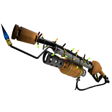 Unusual Festivized Specialized Killstreak Turbine Torcher Flame Thrower (Factory New)