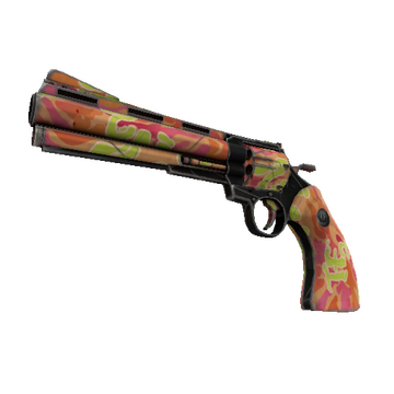 Unusual Professional Killstreak Psychedelic Slugger Revolver (Field-Tested)