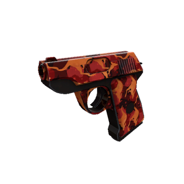 Unusual Professional Killstreak Red Rock Roscoe Pistol (Factory New)