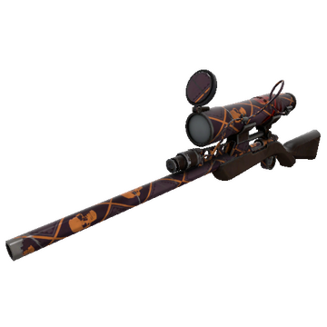 Unusual Professional Killstreak Skull Study Sniper Rifle (Well-Worn)
