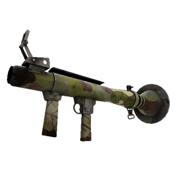 Unusual Professional Killstreak Woodland Warrior Rocket Launcher (Battle Scarred)